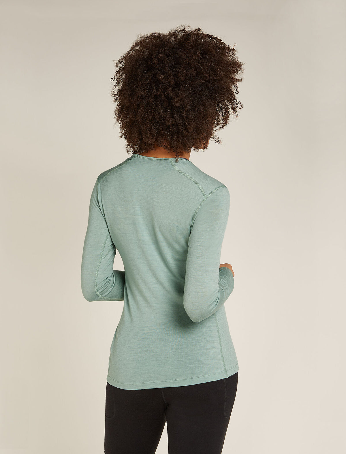 Women's Merino 200 Oasis Long Sleeve Crewe Mountain Pulse Thermal Top  - 2