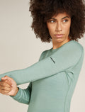 Women's Merino 200 Oasis Long Sleeve Crewe Mountain Pulse Thermal Top  - 6