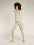 Women's Merino 200 Oasis Long Sleeve Crewe Thermal Top Cloud Dye  - 3
