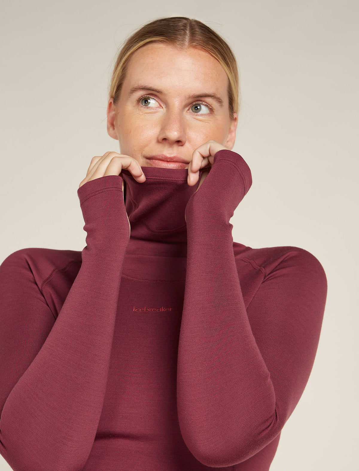 Women's 300 MerinoFine™ Polar Long Sleeve Roll Neck Thermal Top  - 5