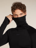 Men's 300 MerinoFine™ Polar Long Sleeve Roll Neck Thermal Top Black - 5