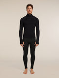 Men's 300 MerinoFine™ Polar Long Sleeve Roll Neck Thermal Top Black - 3