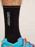 Men's Merino Blend Run+ Ultralight Crew Socks Cloud Dye  - 1