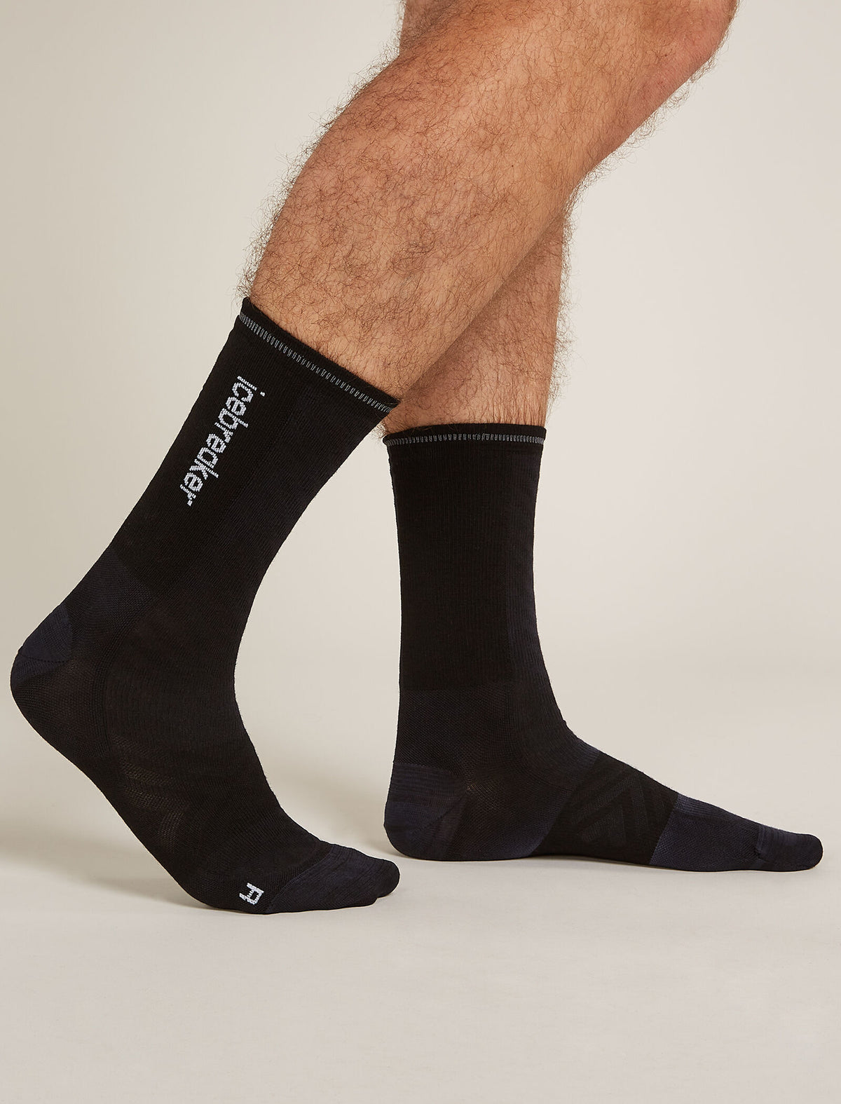 Men's Merino Blend Run+ Ultralight Crew Socks Cloud Dye  - 2