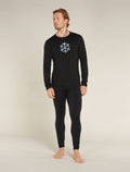 Men's Merino 200 Oasis Long Sleeve Crewe Thermal Top Protect Our Winters  - 3