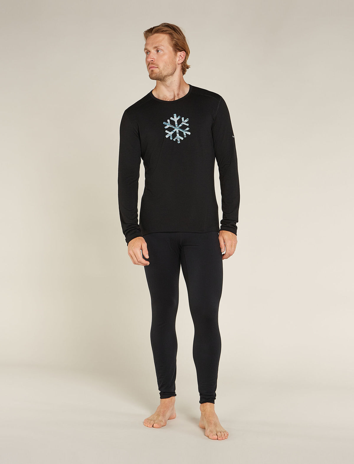 Men's Merino 200 Oasis Long Sleeve Crewe Thermal Top Protect Our Winters  - 3