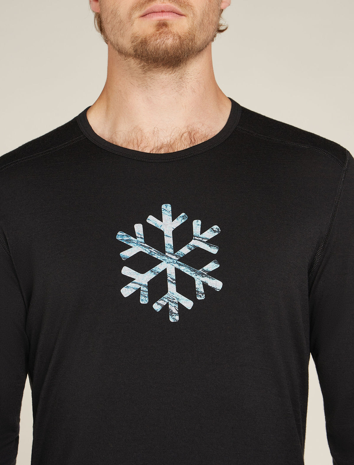 Men's Merino 200 Oasis Long Sleeve Crewe Thermal Top Protect Our Winters  - 5
