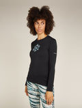 Women's Merino 200 Oasis Long Sleeve Crewe Thermal Top Protect Our Winters  - 1
