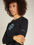 Women's Merino 200 Oasis Long Sleeve Crewe Thermal Top Protect Our Winters  - 5