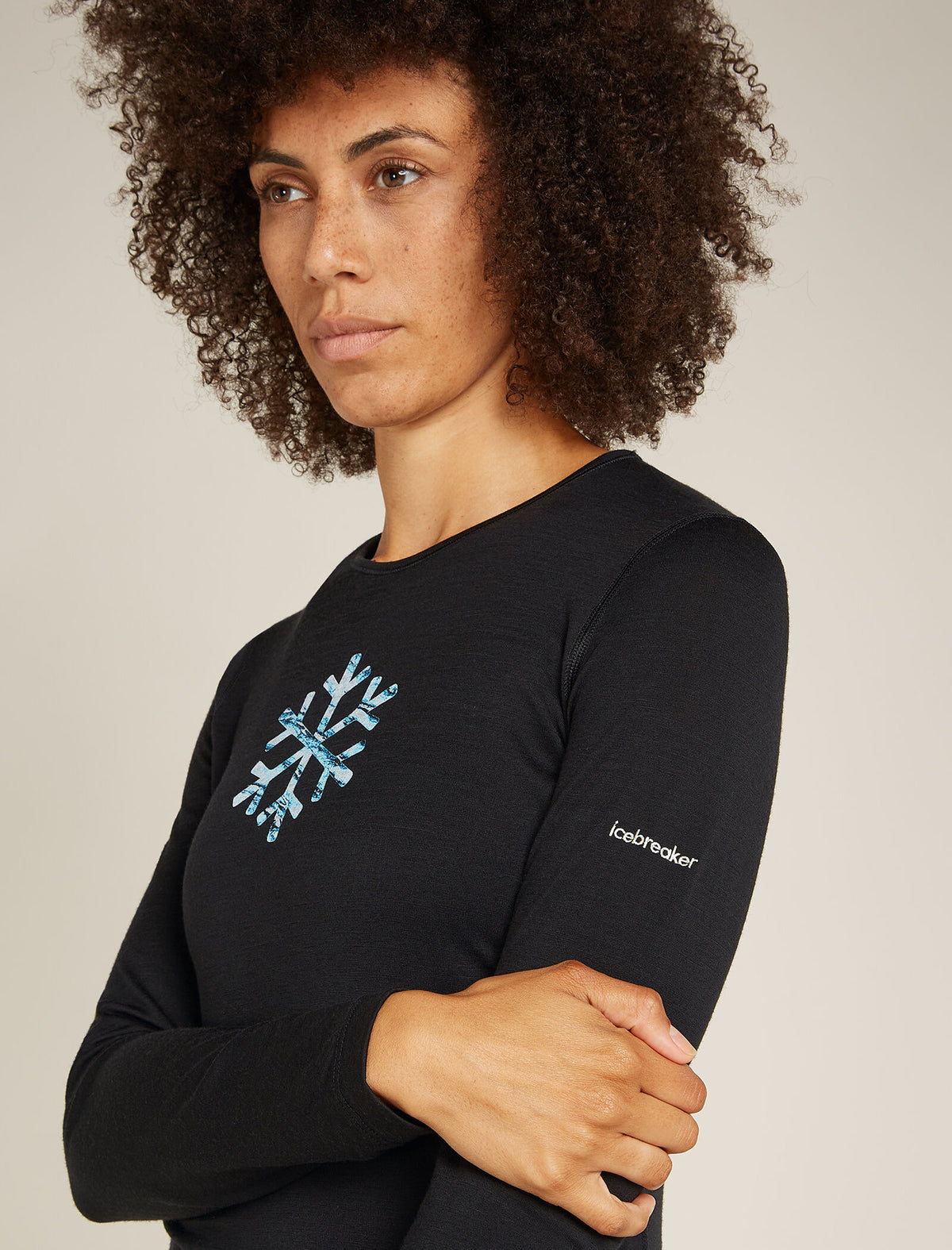 Women's Merino 200 Oasis Long Sleeve Crewe Thermal Top Protect Our Winters  - 5
