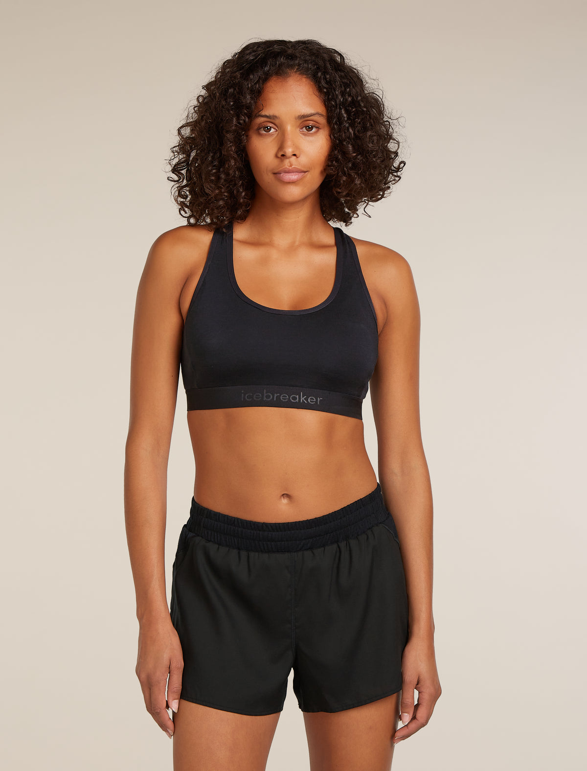 Women's Merino Blend 125 ZoneKnit™ Racerback Bra Black - 1