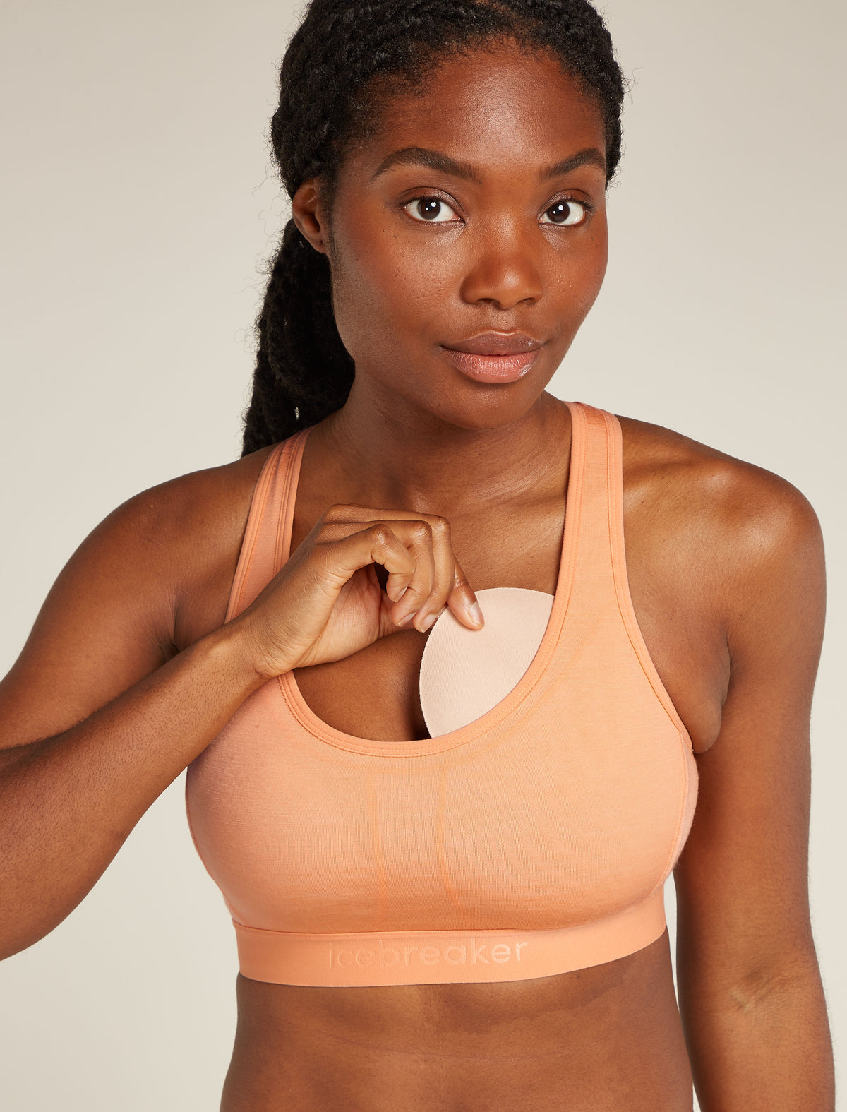 Women's Merino Blend 125 ZoneKnit™ Racerback Bra Feldspar - 4