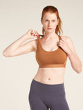 Women's Merino Blend 125 ZoneKnit™ Racerback Bra Dusty clay/carob - 6
