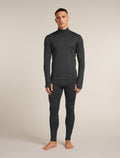 Men's 200 MerinoFine™ Ace Long Sleeve Half Zip Thermal Top Jet Heather - 3