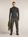 Men's 200 MerinoFine™ Ace Long Sleeve Half Zip Thermal Top Jet Heather - 4