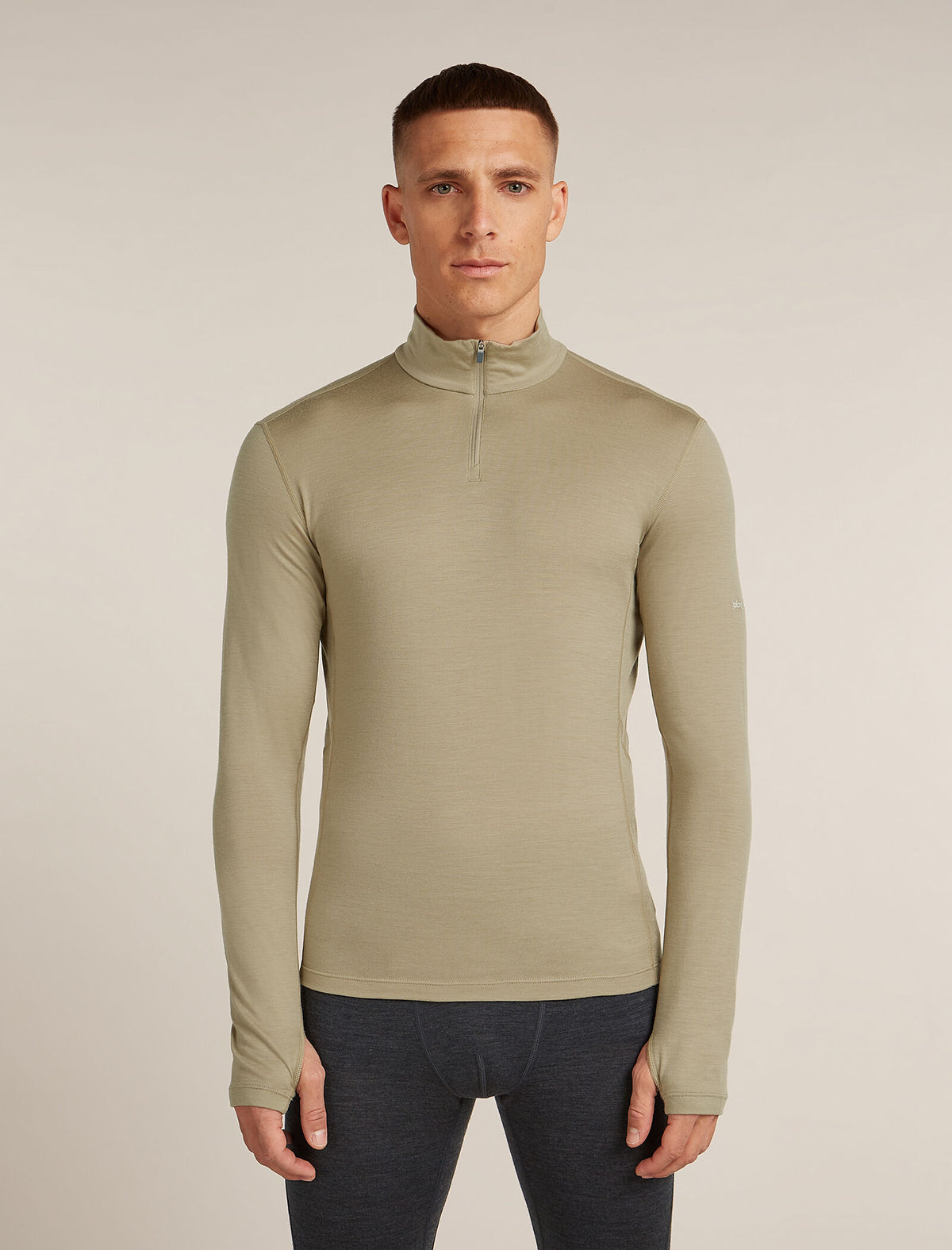 Men's 200 MerinoFine™ Ace Long Sleeve Half Zip Thermal Top Trail - 1