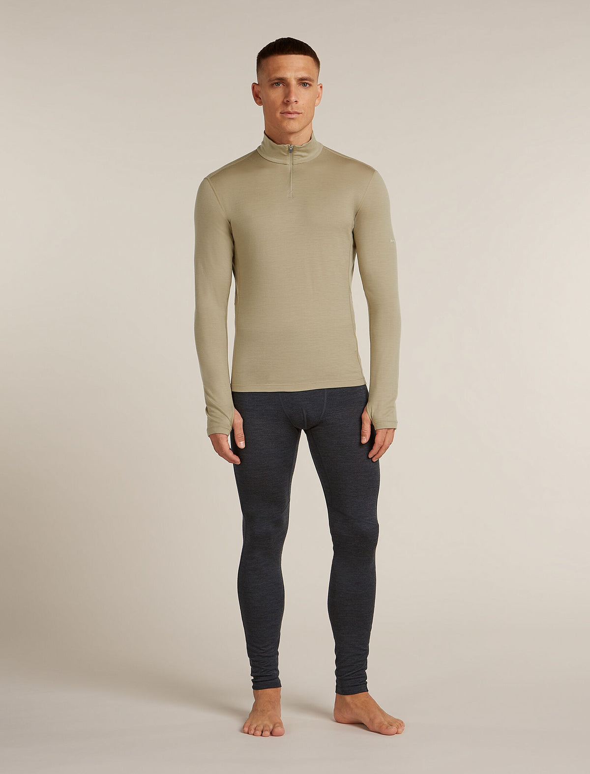 Men's 200 MerinoFine™ Ace Long Sleeve Half Zip Thermal Top Trail - 3