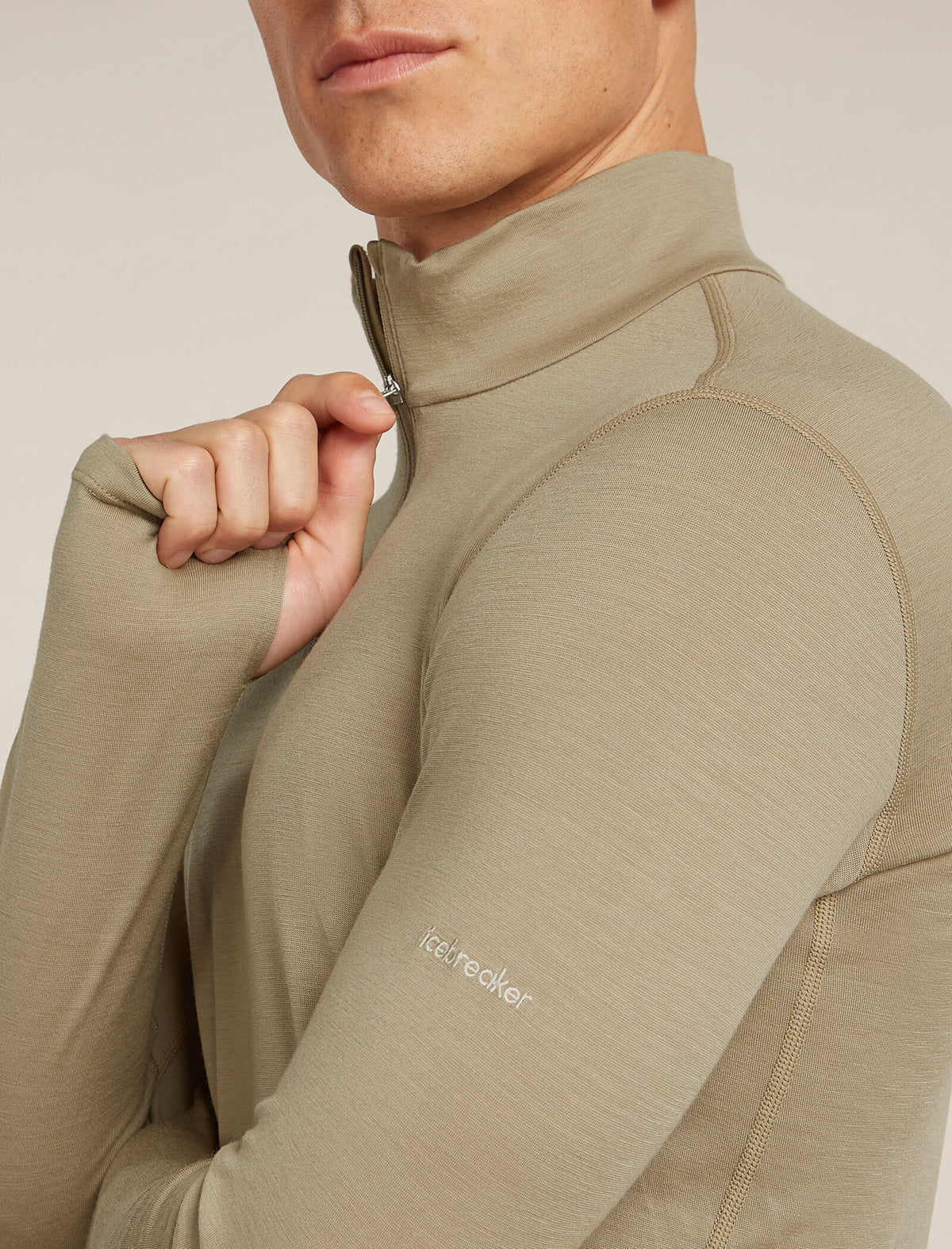 Men's 200 MerinoFine™ Ace Long Sleeve Half Zip Thermal Top Trail - 6