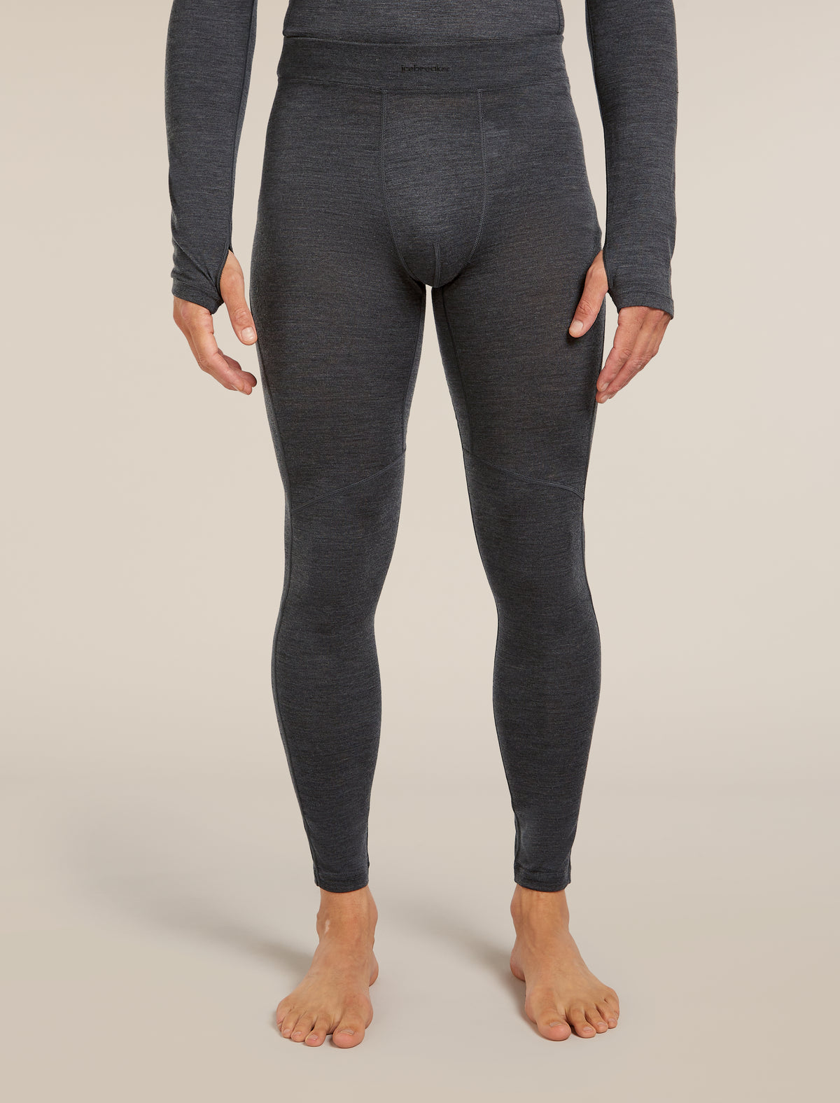 Men's 200 MerinoFine™ Ace Thermal Leggings Jet Heather - 1