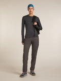 Women's 200 MerinoFine™ Ace Long Sleeve Mock Neck Thermal Top Jet Heather - 4