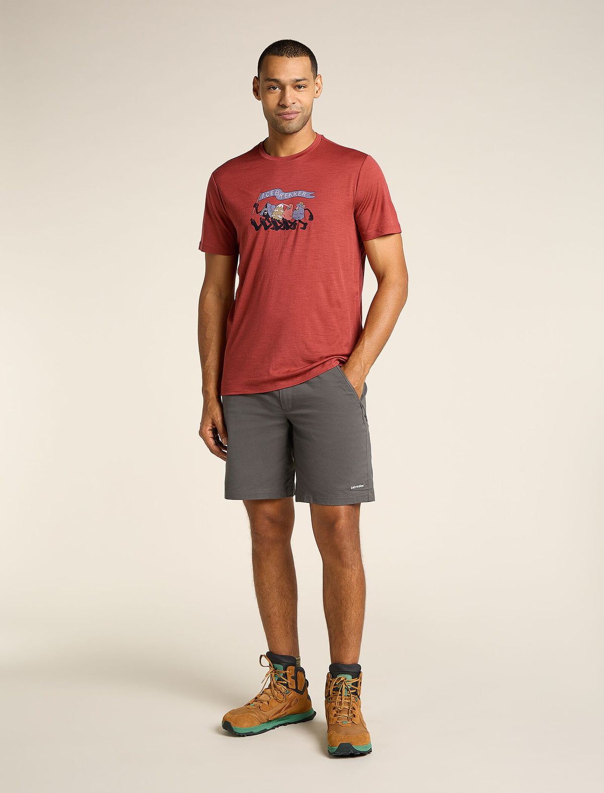 Men's Merino 150 Tech Lite Short Sleeve T-Shirt Hike Together  - 3