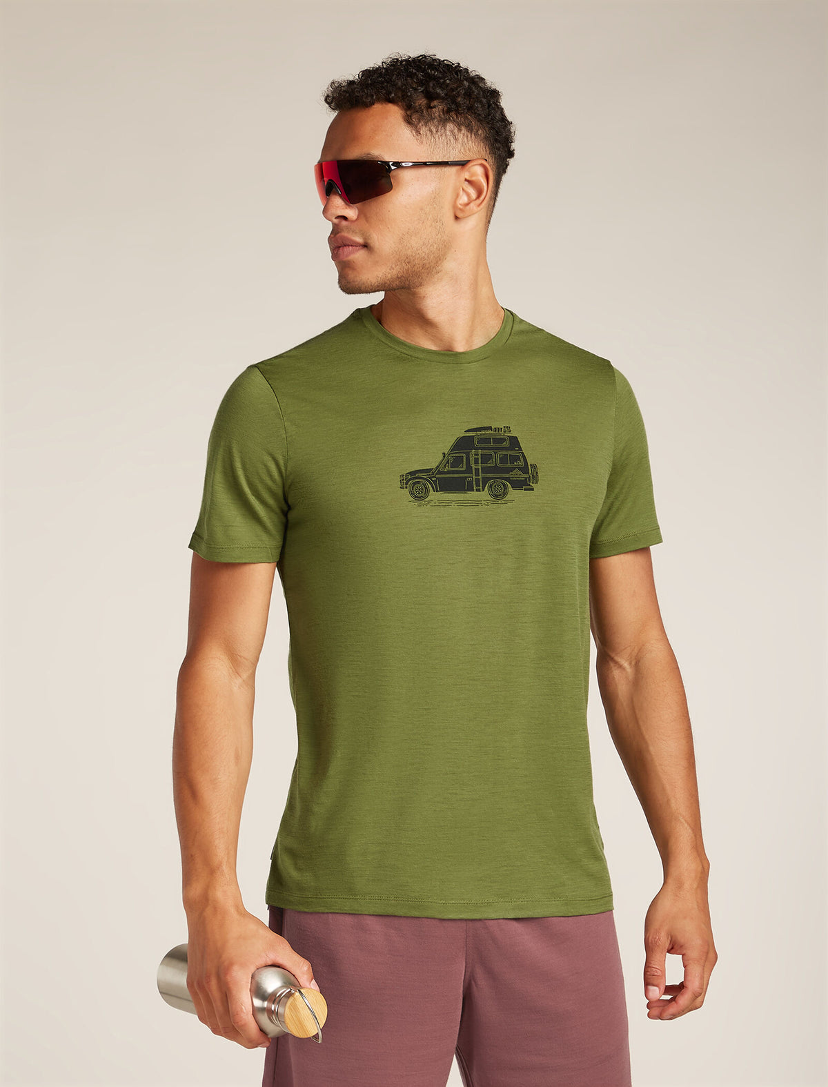 Men's Merino 150 Tech Lite Short Sleeve T-Shirt Cosy Camper  - 4