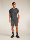 Men's Merino 150 Tech Lite Short Sleeve T-Shirt Southern Shapes Obsidian - 3