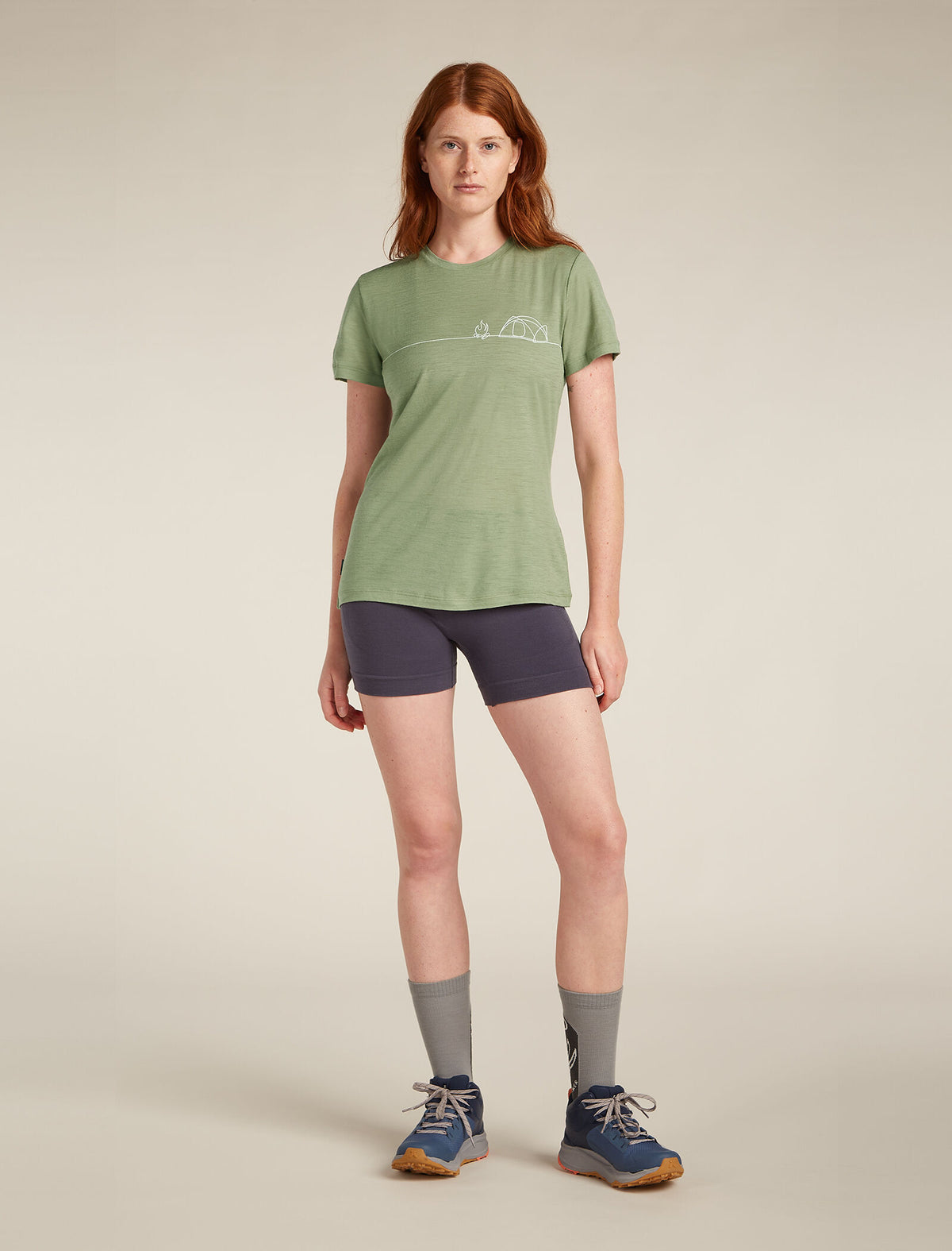 Women's Merino 150 Tech Lite Short Sleeve T-Shirt Single Line Camp  - 3