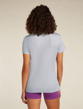 Women's Merino 150 Tech Lite Short Sleeve T-Shirt Sunrise Summit Grey quartz - 3