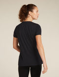 Women's Merino 150 Tech Lite Short Sleeve Scoop T-Shirt Tee IB Wordmark  - 2