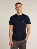 Men's Merino 150 Tech Lite Short Sleeve T-Shirt IB Wordmark Midnight Navy - 1