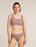 Women's Merino Blend Rib Lotus Bra Summit - 1