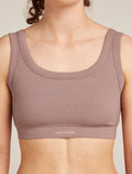 Women's Merino Blend Rib Lotus Bra Summit - 7