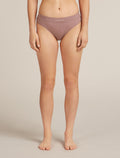 Women's Merino Blend Rib Lotus Hipster  - 1