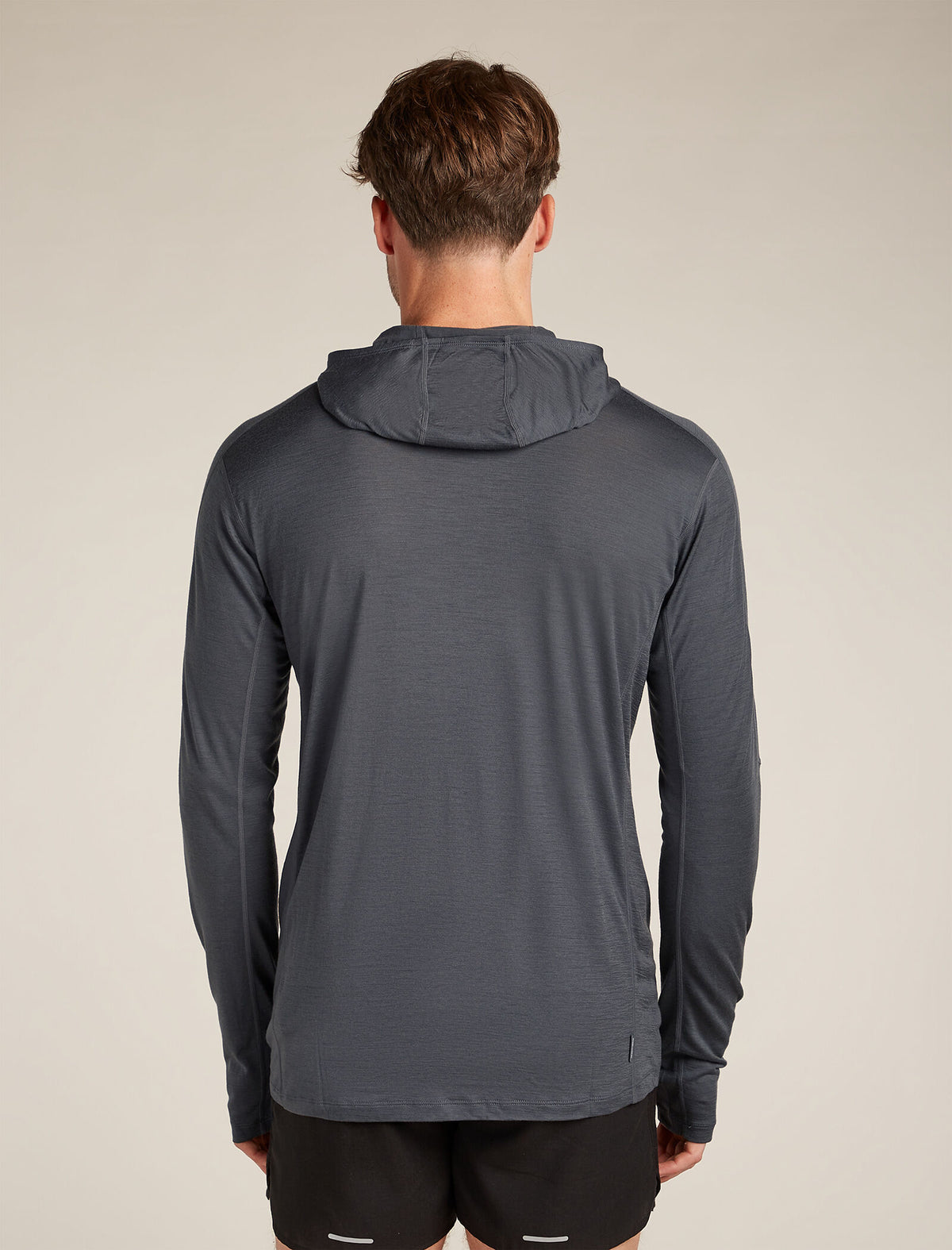 Men's 150 MerinoFine™ Ace Long Sleeve Hoodie Obsidian - 2