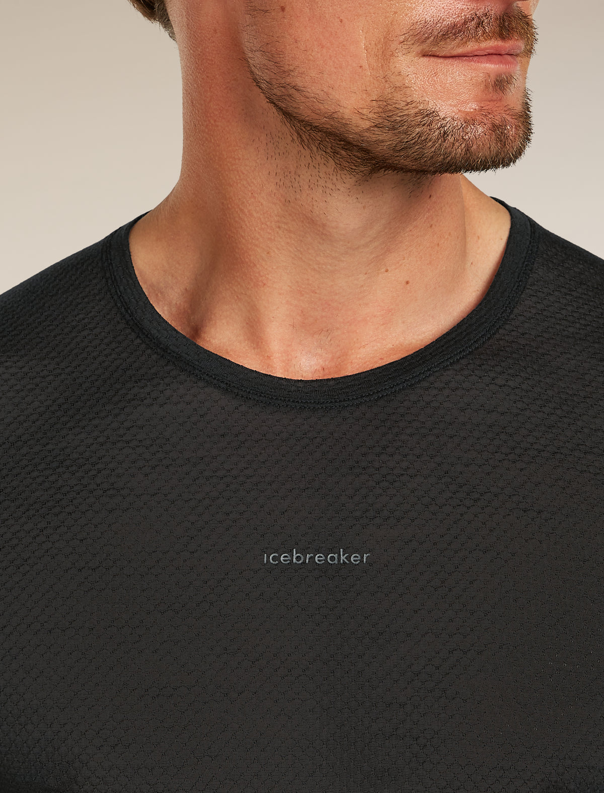 Merino Blend 75 Cool-Lite™ Featherlight™ Long Sleeve Crewe Thermal Top Black - 6