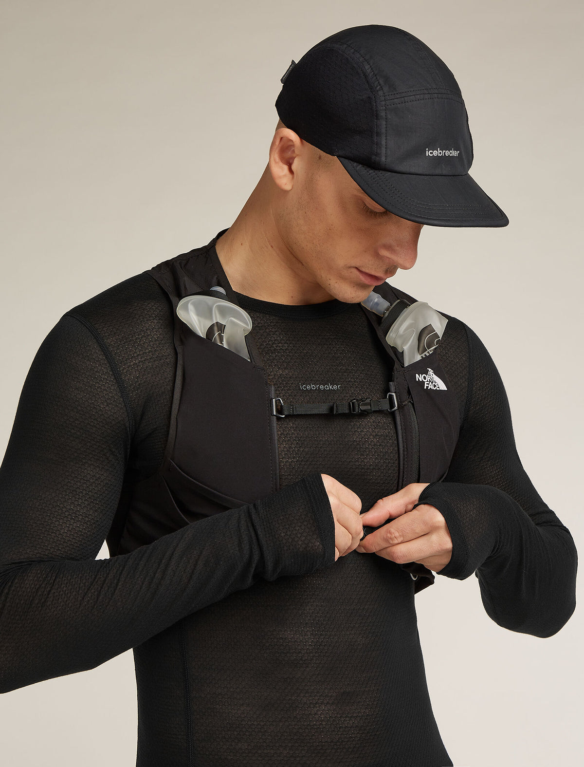 Merino Blend 75 Cool-Lite™ Featherlight™ Long Sleeve Crewe Thermal Top Black - 8