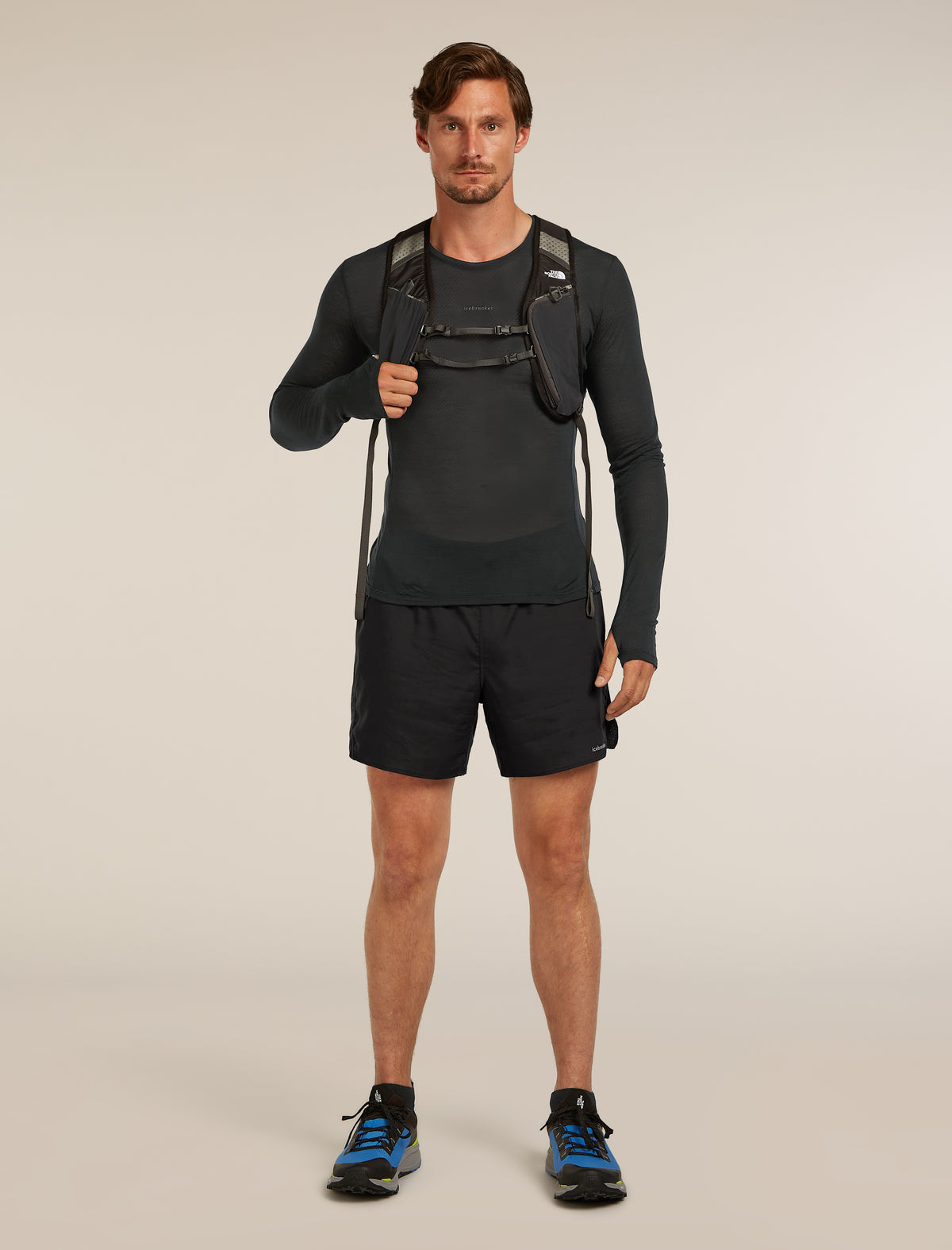 Merino Blend 75 Cool-Lite™ Featherlight™ Long Sleeve Crewe Thermal Top Black - 4