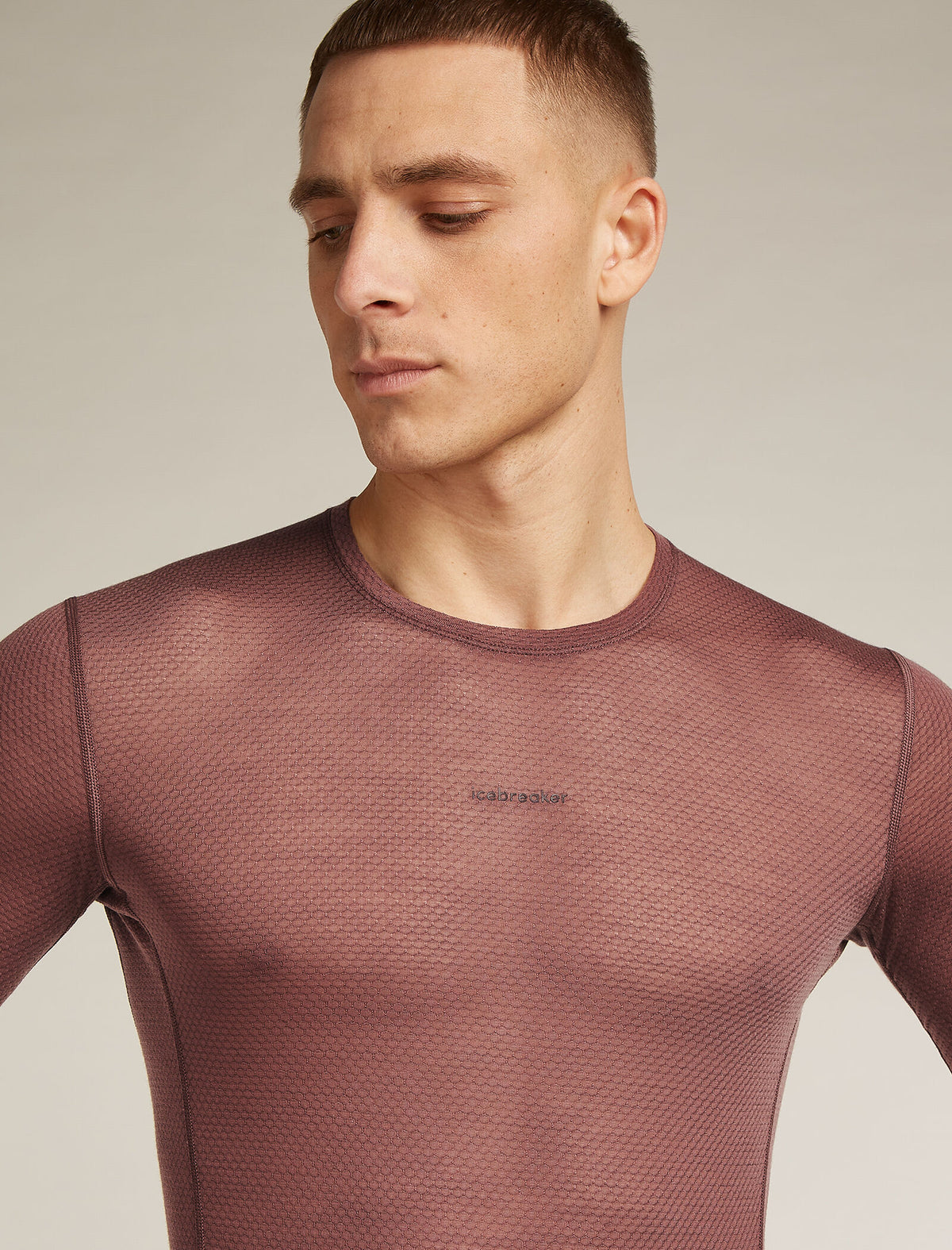 Merino Blend 75 Cool-Lite™ Featherlight™ Long Sleeve Crewe Thermal Top  - 5