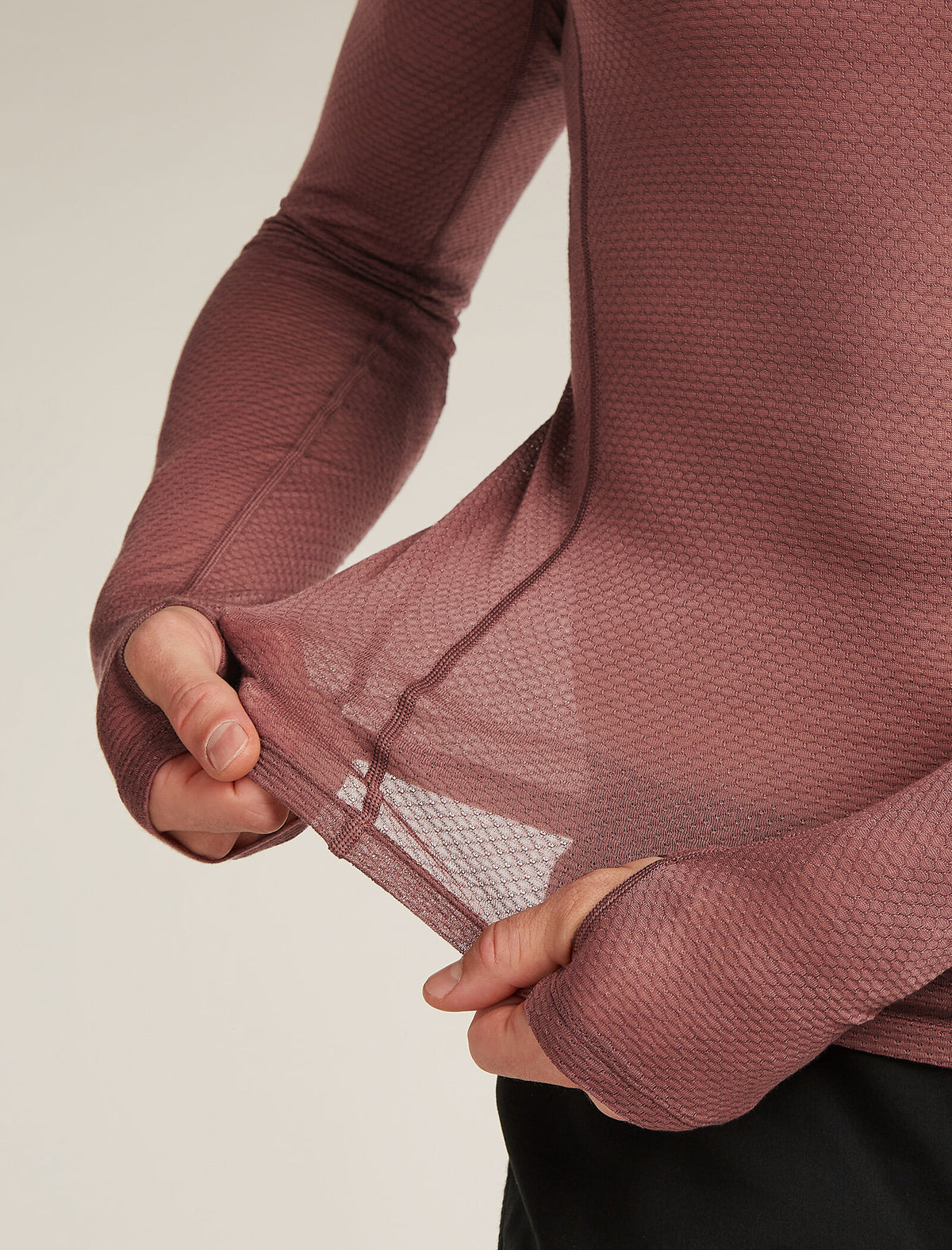 Merino Blend 75 Cool-Lite™ Featherlight™ Long Sleeve Crewe Thermal Top  - 6