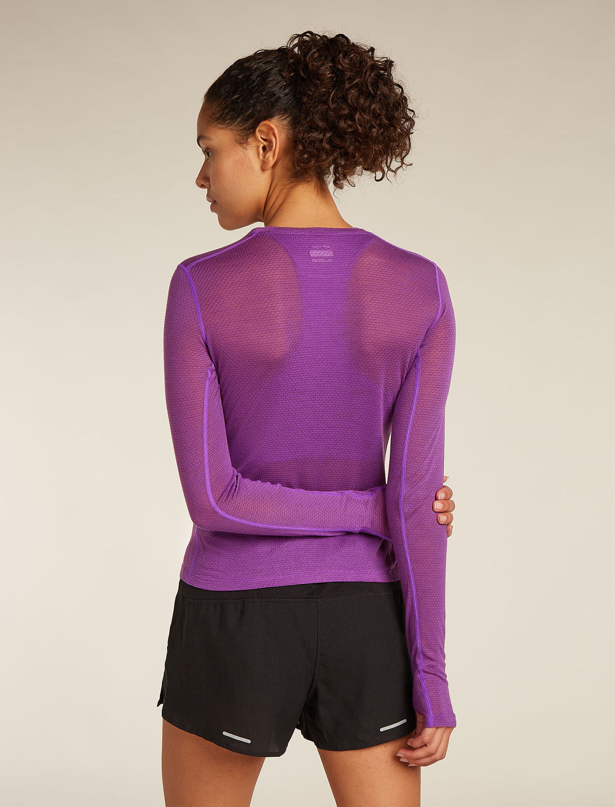 Merino Blend 75 Cool-Lite™ Featherlight™ Long Sleeve Crewe Thermal Top  - 2