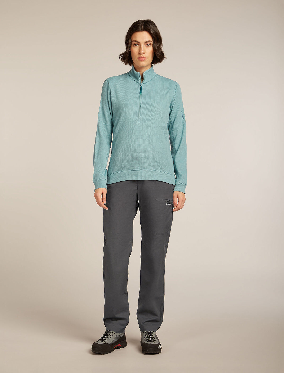 Women's Merino 260 Waffle Knit Wander Long Sleeve Half Zip Top  - 3