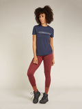 Women's Merino 150 Tech Lite Short Sleeve T-Shirt Camping Lines  - 3