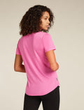 Women's Merino Blend 125 Cool-Lite™ Sphere Short Sleeve T-Shirt Across the Peaks Pop - 2
