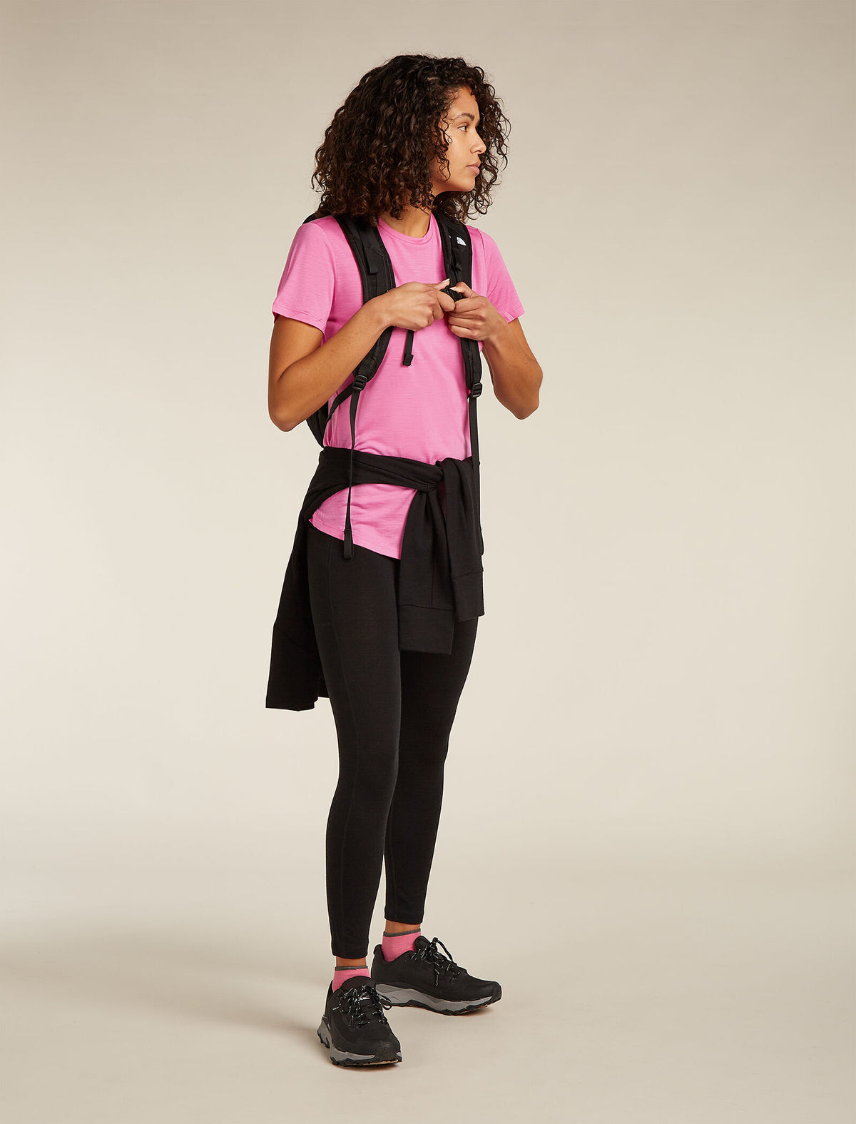 Women's Merino Blend 125 Cool-Lite™ Sphere Short Sleeve T-Shirt Across the Peaks Pop - 4