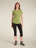 Women's Merino Blend 125 Cool-Lite™ Sphere Short Sleeve T-Shirt Across the Peaks Olive - 3