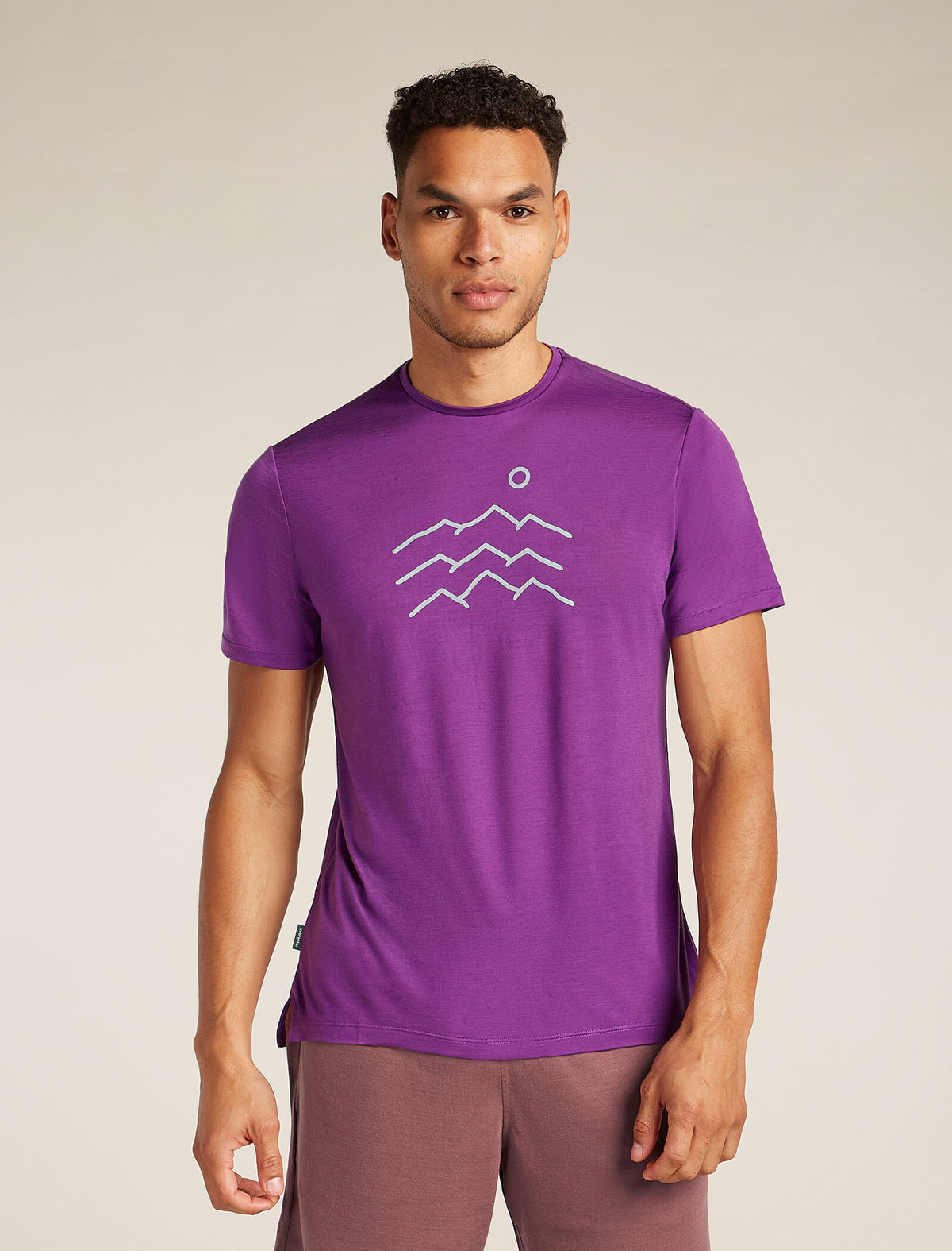 Men's Merino Blend 125 Cool-Lite™ Sphere Short Sleeve T-Shirt Across the Peaks  - 1