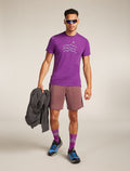 Men's Merino Blend 125 Cool-Lite™ Sphere Short Sleeve T-Shirt Across the Peaks  - 4