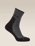 Women's Merino Hike+ Medium Crew Socks Obsidian/Black - 1