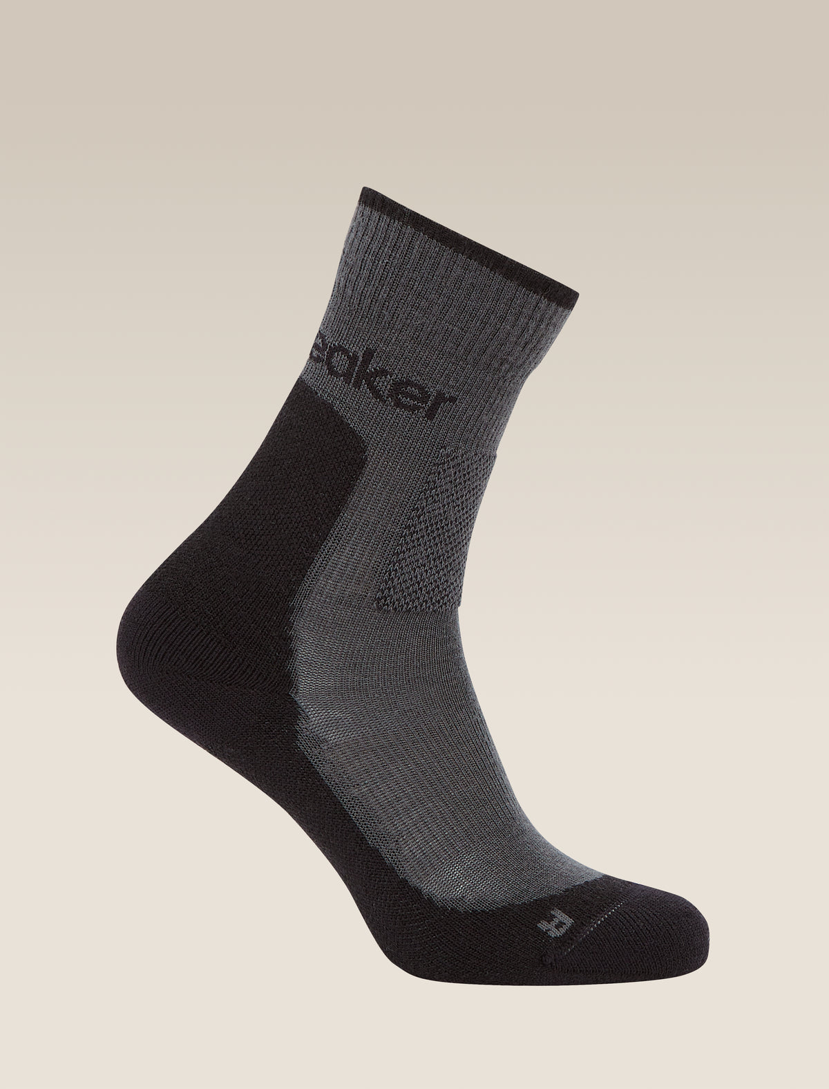 Women's Merino Hike+ Medium Crew Socks Obsidian/Black - 1